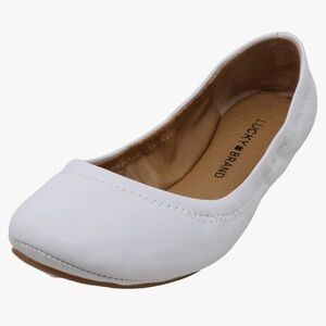 Lucky Brand Women's Emmie White Ballet Flats size 5.5